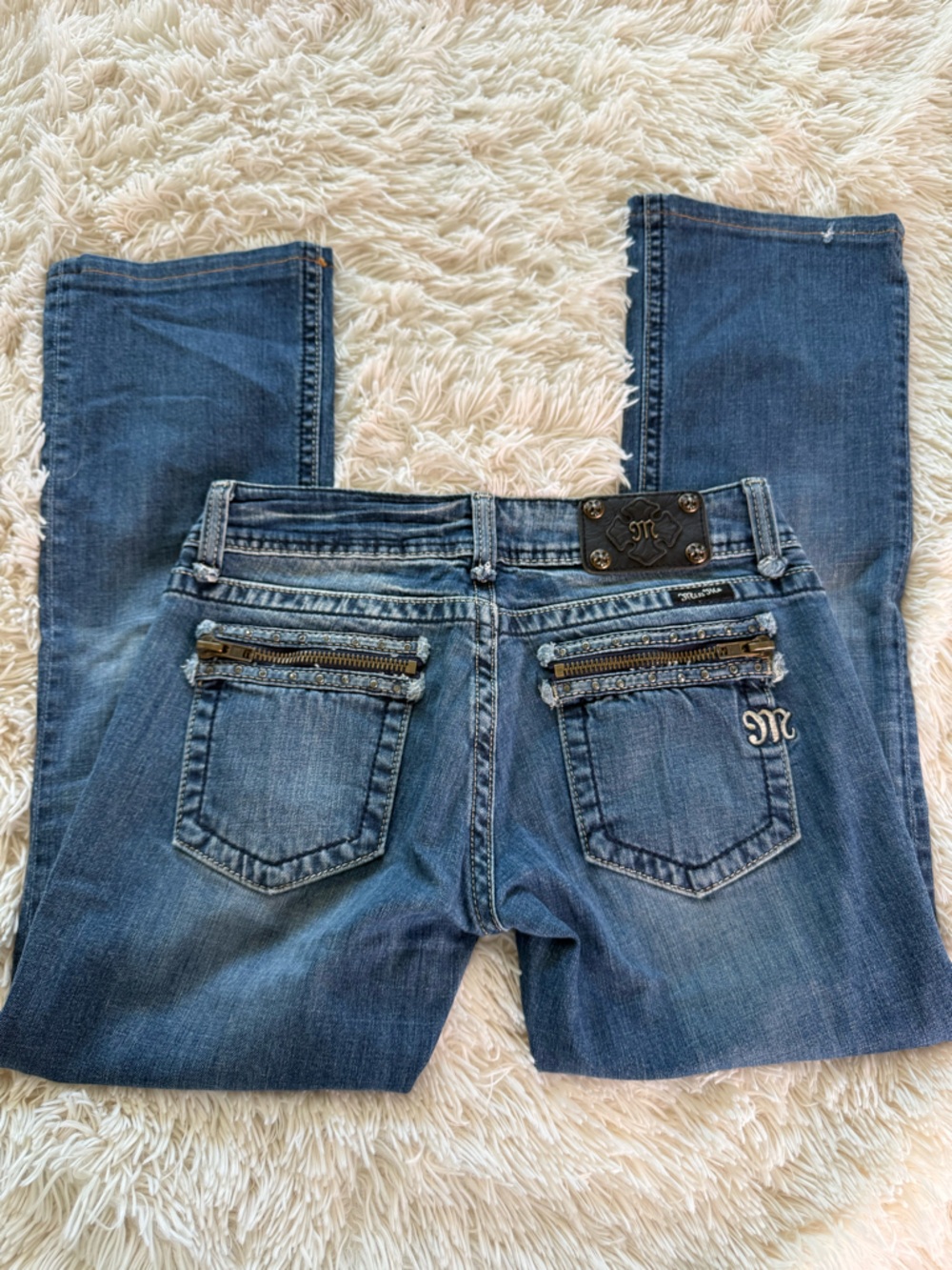 Miss Me Y2K Vintage Grunge Statement Bootcut Jean Size 28/6